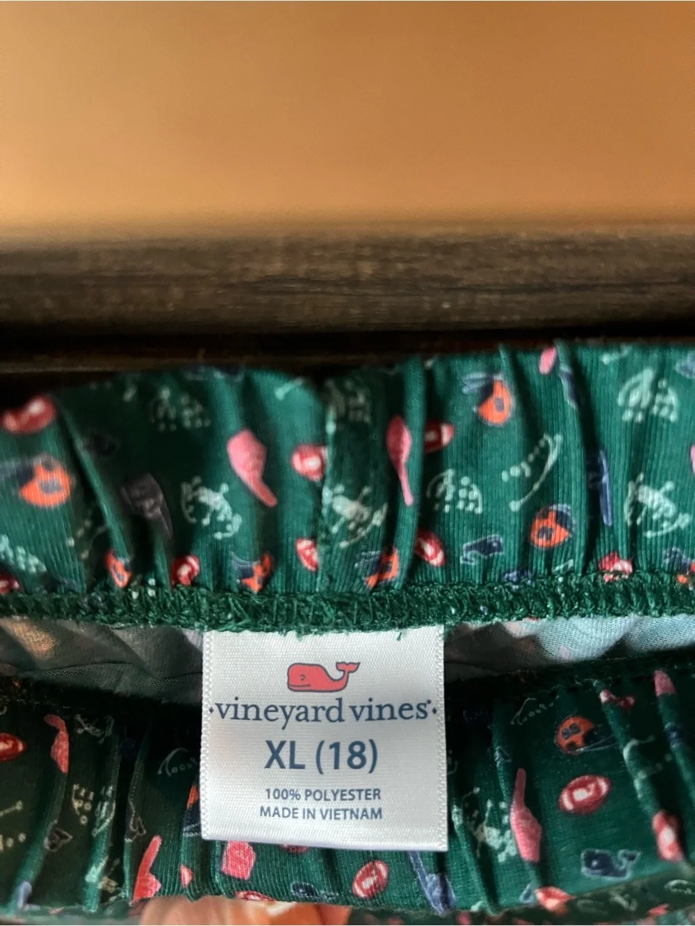 Vineyard Vines Teal Floral Kids Pajama Bottoms
